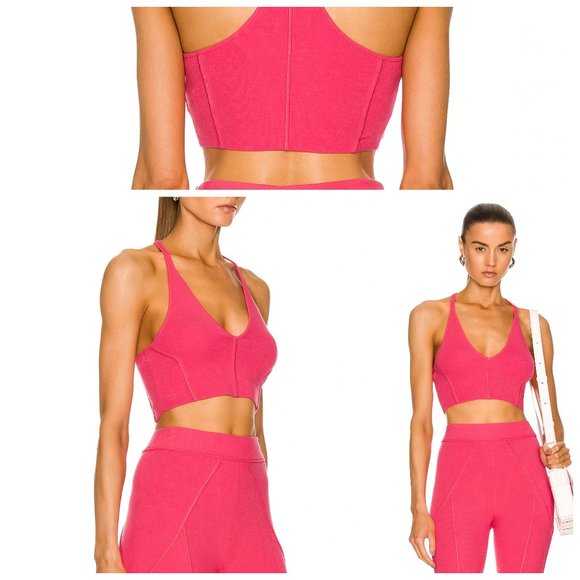 No Inventorie Helmut Lang HELMUT LANG  Micro Bond Bra Cropped Knit Top S - Picture 1 of 5